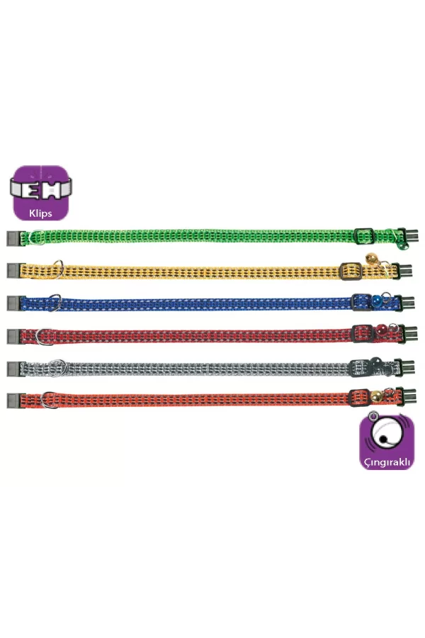 Karlie Kedi Tasma Çing. 25-35Cm Karişik Renkli