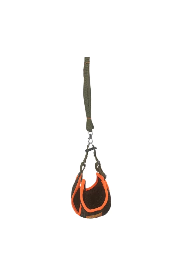 Kedi Köpek Havalı Göğüs Tasma Seti Small 32-40 cm + 130 cm Haki Turuncu