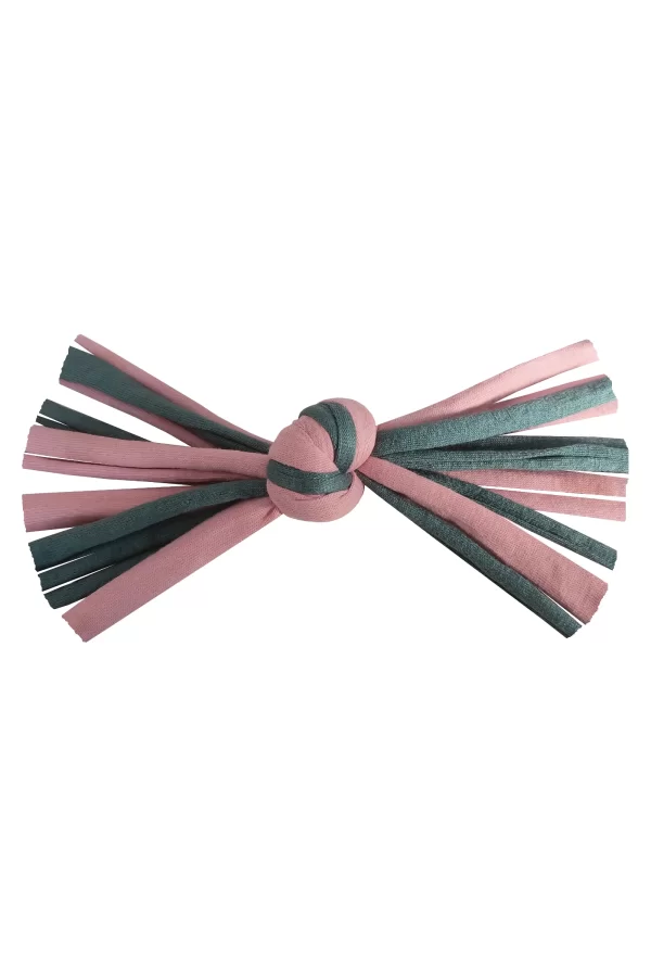 Kedi Oyuncağı Düğümlü İp 2 cm - 16 cm Pembe-Mavi