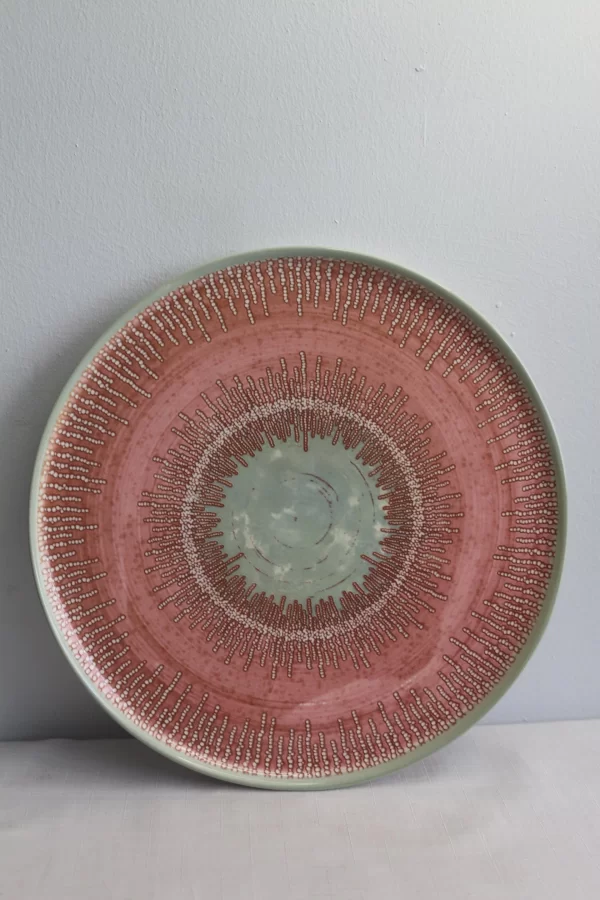 Keramika Ephesus Pembe Servis Tabak 28cm