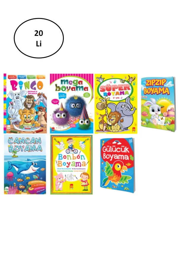 Keskin Color Boyama Kitabı Eğlence Karışık 20li