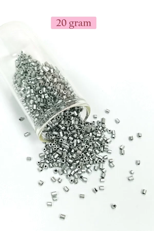Kesme Cam Boncuk 2mm - 4 Renk - Toplam 80 Gram - BNC442