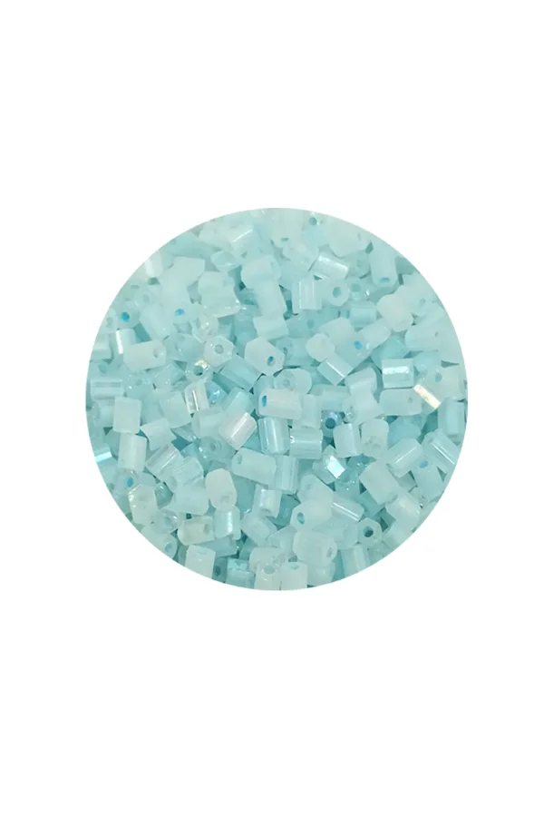 Kesme Cam Boncuk 2mm - 60 Gram - Maz Buz Mavi - BNC369