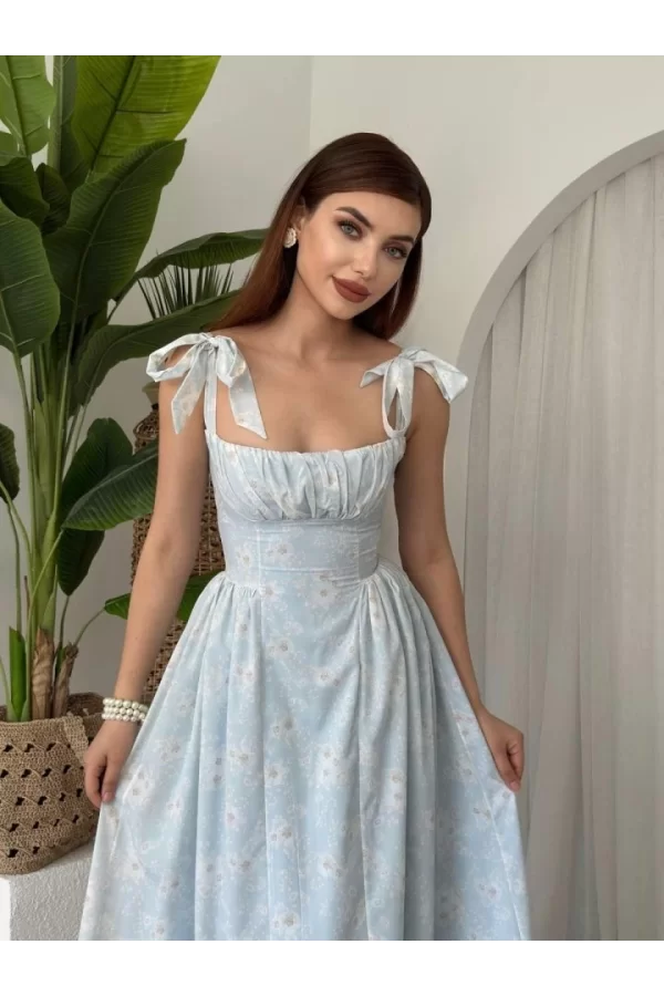 Khalesı Omuz Bağlamalı Elbise
