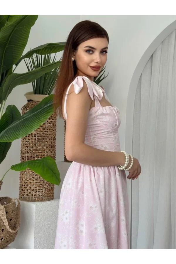 Khalesı Omuz Bağlamalı Elbise