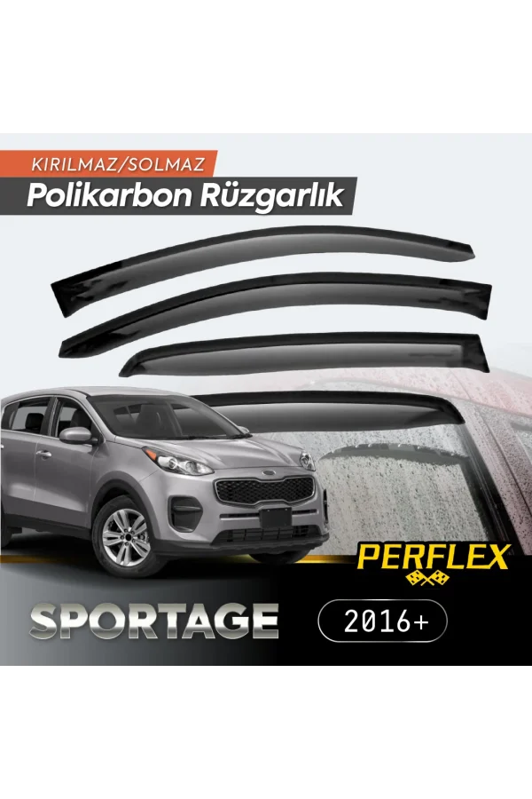 KIA Sportage 2016+ Cam Rüzgarlığı V2 Düz