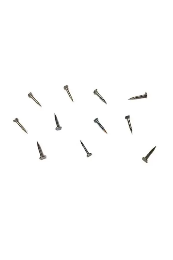 Klips, Menteşe, Ayağı Çivisi 9mm Çelik - Nikel 100gr