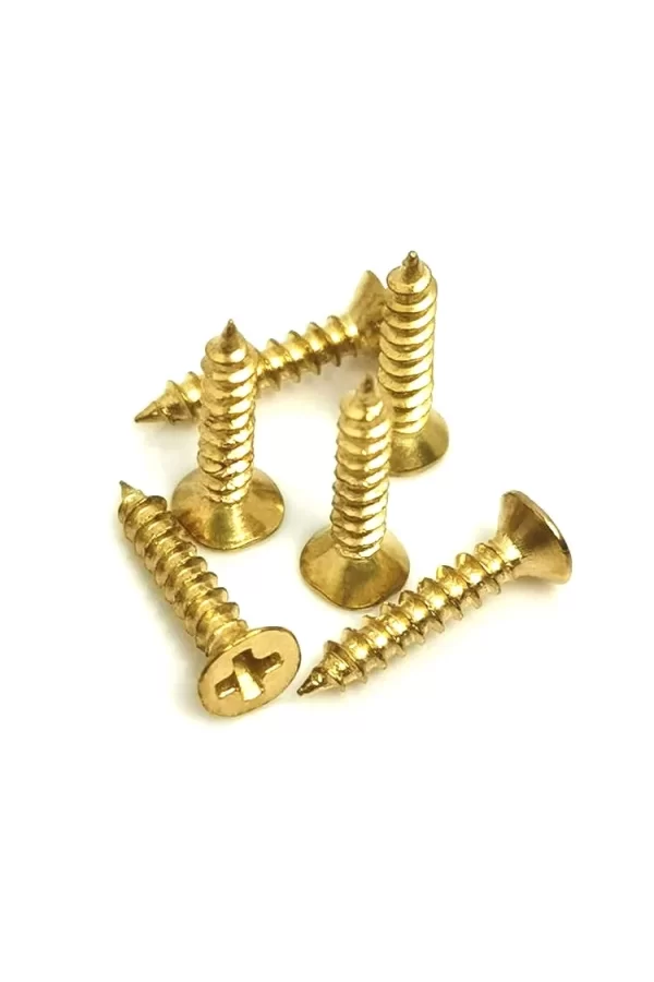 Klips, Menteşe, Ayak, Ağaç, Sunta Vidası 3x13 Mm - Sarı 100 Adet