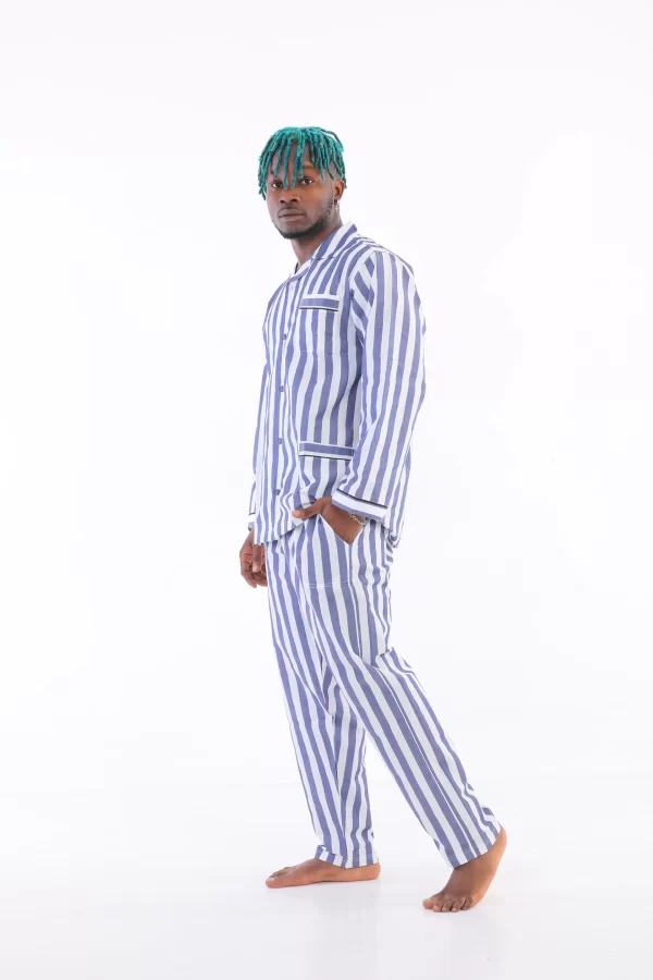 Kocabey 4007 Uzun Kol Çizgili Gaffur Erkek Pijama Takım