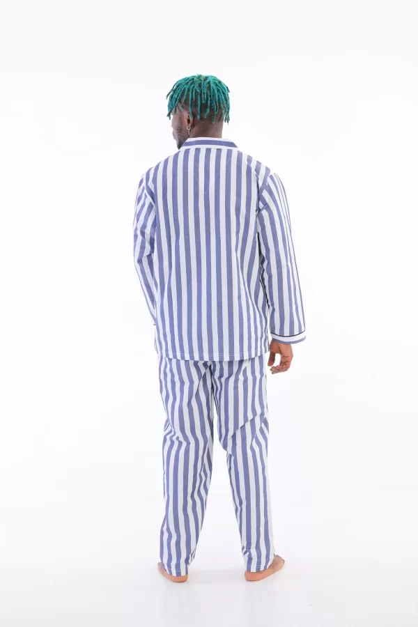 Kocabey 4007 Uzun Kol Çizgili Gaffur Erkek Pijama Takım