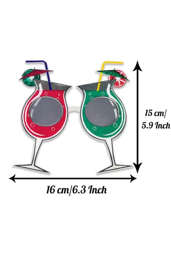 Kokteyl Temalı Hawaii Yaz Partisi Gözlüğü