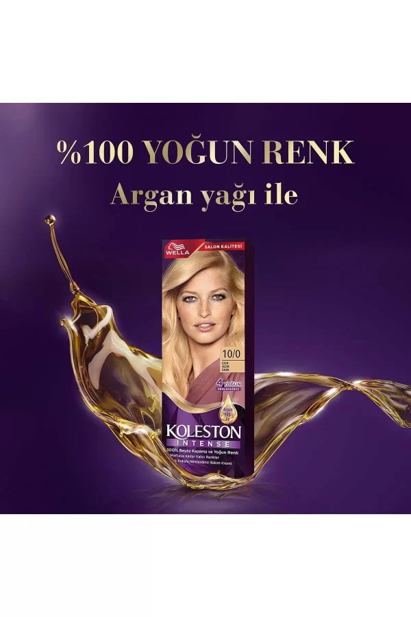 Koleston Intense Saç Boyası 10/0 Çok Açık Sarı - Salon Kalitesi