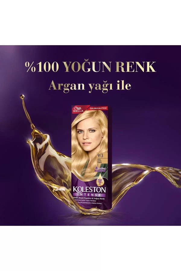 Koleston Intense Saç Boyası 9/3 Açık Altın Sarısı - Salon Kalitesi