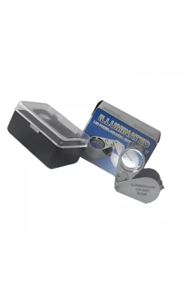 Kontrol, Için Özel Kutulu Metal Işıklı Lup 30x21