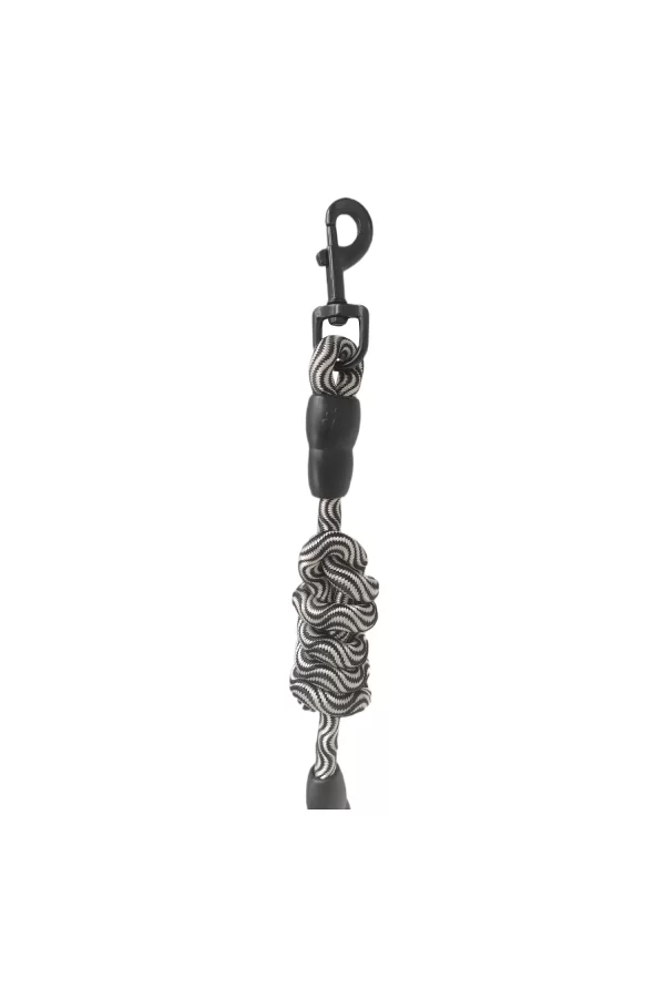 Köpek Göğüs Tasma Seti Dalga Desenli 1.5 cm*35-48 cm Siyah-Beyaz