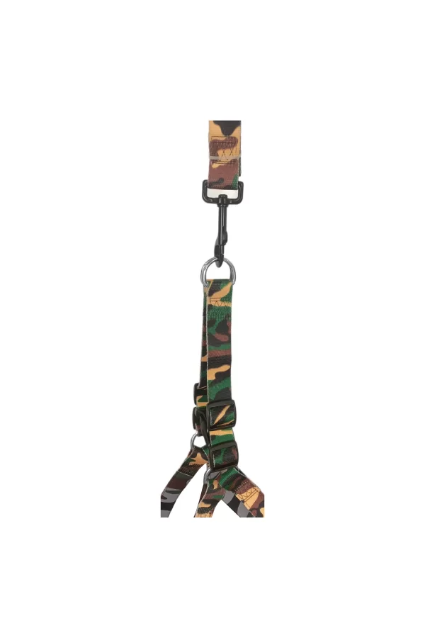 Köpek Göğüs Tasma Seti Dokuma 3 cm*70-90 cm Kamuflaj