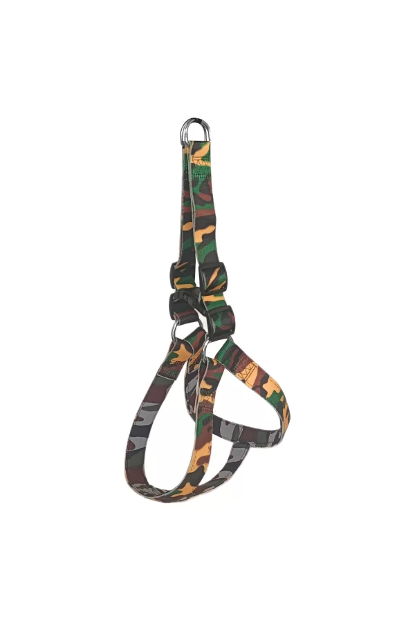 Köpek Göğüs Tasma Seti Dokuma 3 cm*70-90 cm Kamuflaj