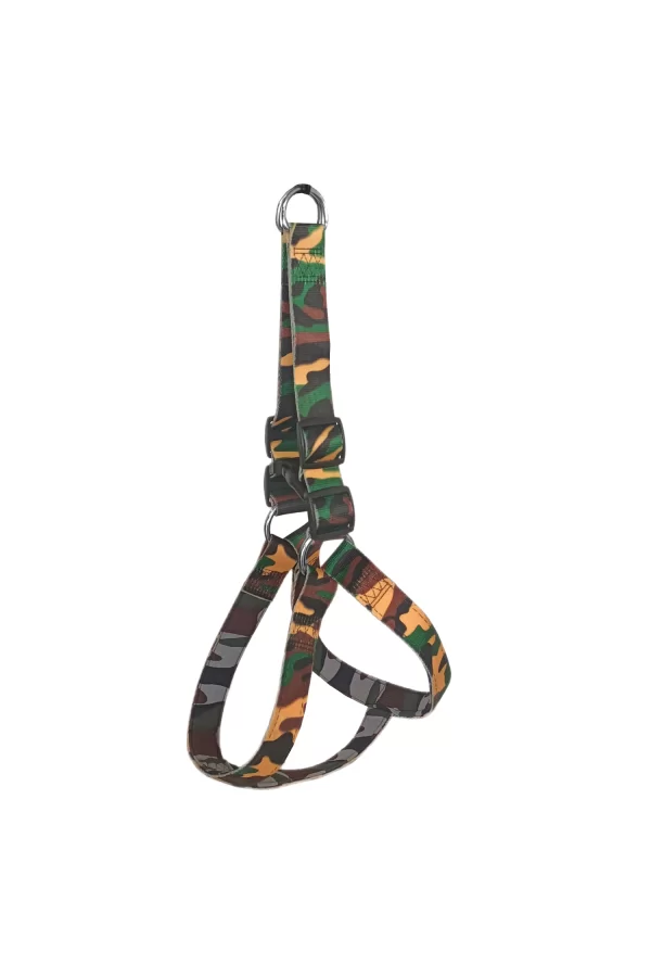 Köpek Göğüs Tasma Seti Dokuma 3 cm*70-90 cm Kamuflaj