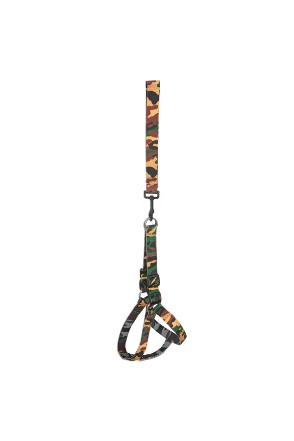 Köpek Göğüs Tasma Seti Dokuma 3 cm*70-90 cm Kamuflaj