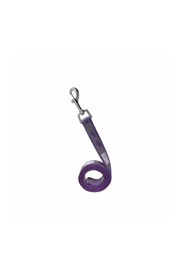 Köpek Göğüs Tasma Seti Köpek Desenli 120 cm-34 cm-47 cm Mor