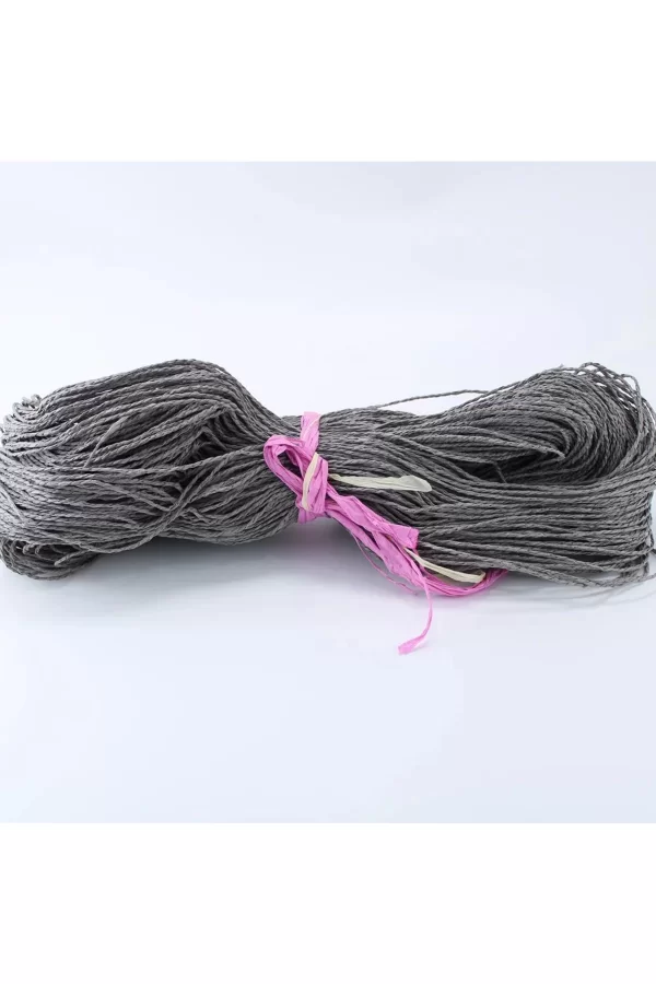 Koyu Gri Renk Çile Kağıt İp Çanta Ipi Supla Ipi  No:53 - (550-600 gr)