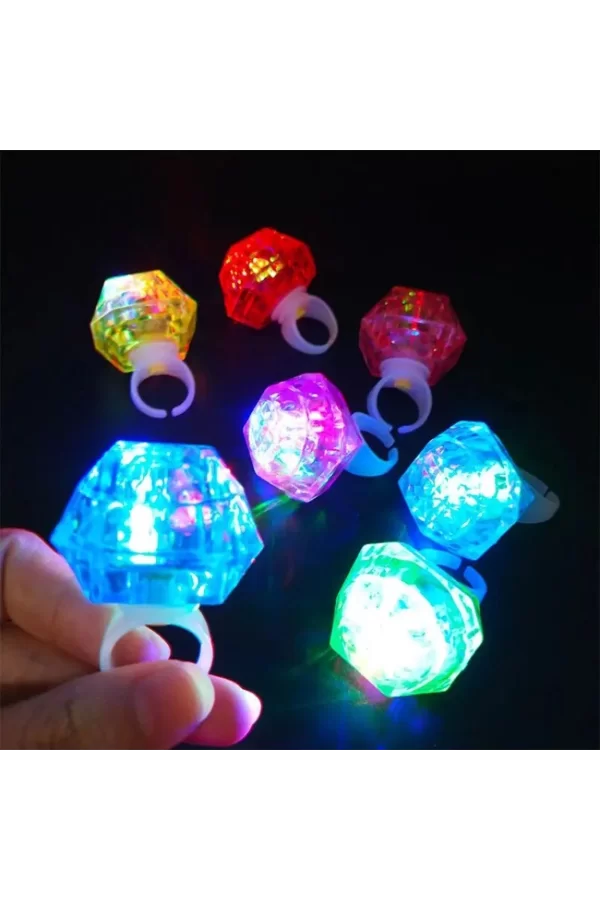 Kristal Led Parti Yüzük Seti (639lı)