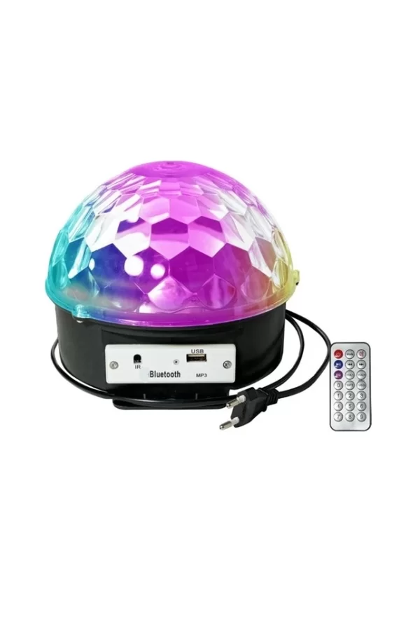 Kumandalı Kristal Led Rgb Disko Topu