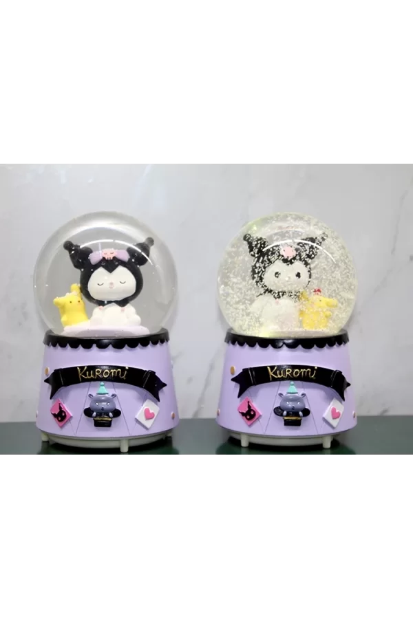 Kuromi Işıklı Müzikli Kar Küresi Orta Boy Alk3044