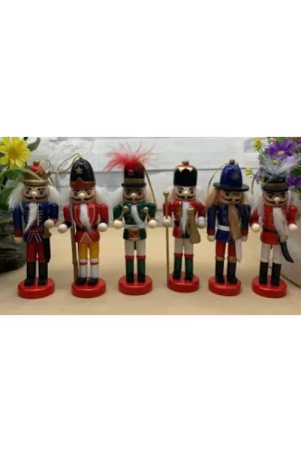 KURŞUN ASKER AHŞAP DEKORATİF EŞYA 6LI SET 13CM