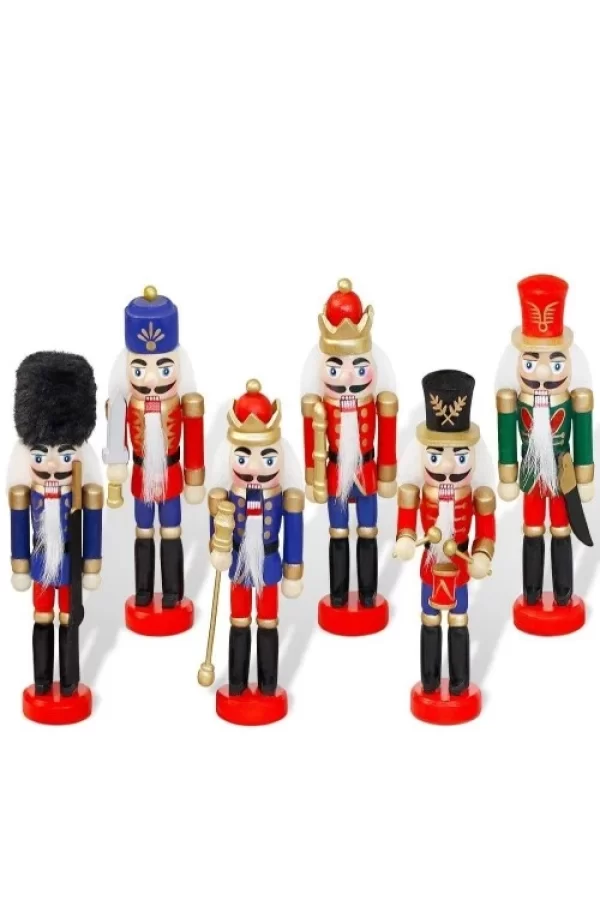 KURŞUN ASKER AHŞAP DEKORATİF EŞYA (6lı SET 13CM)