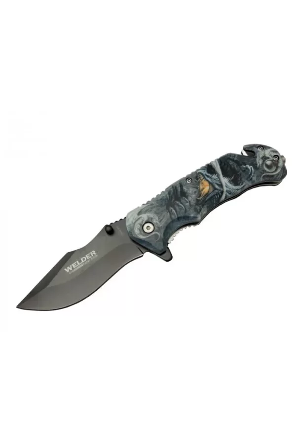 Kurtarma Çakısı 21,5 Cm Yarı Otomatik , Kemerlikli