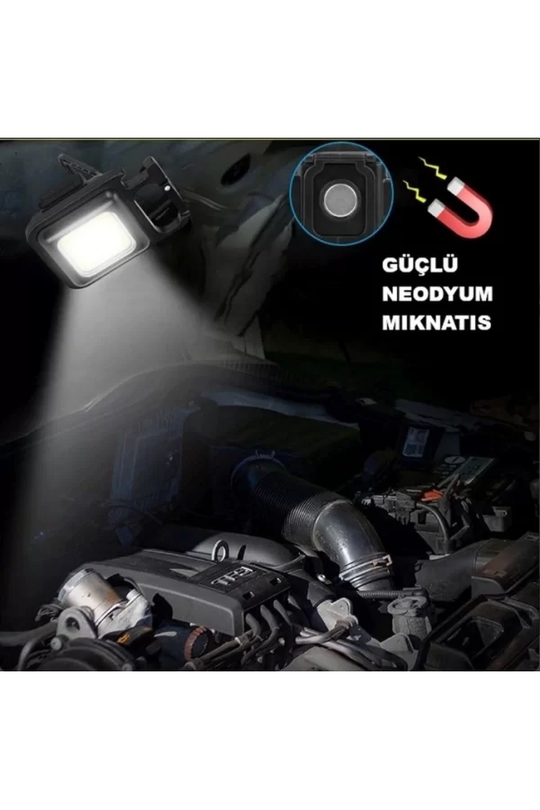 Led Işıklı Flash Özellikli 4 Modlu  Anahtarlık El Feneri