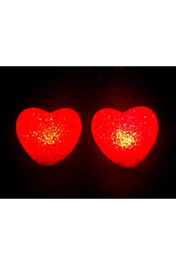 Led Işıklı Kırmızı Kalp Gece Lambası