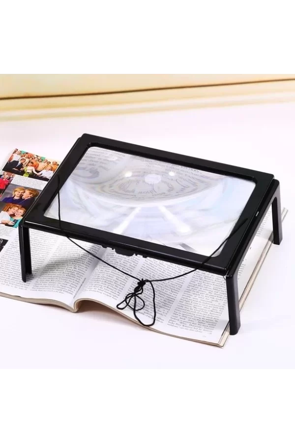 Led Işıklı Kitap  Okuma Büyüteç