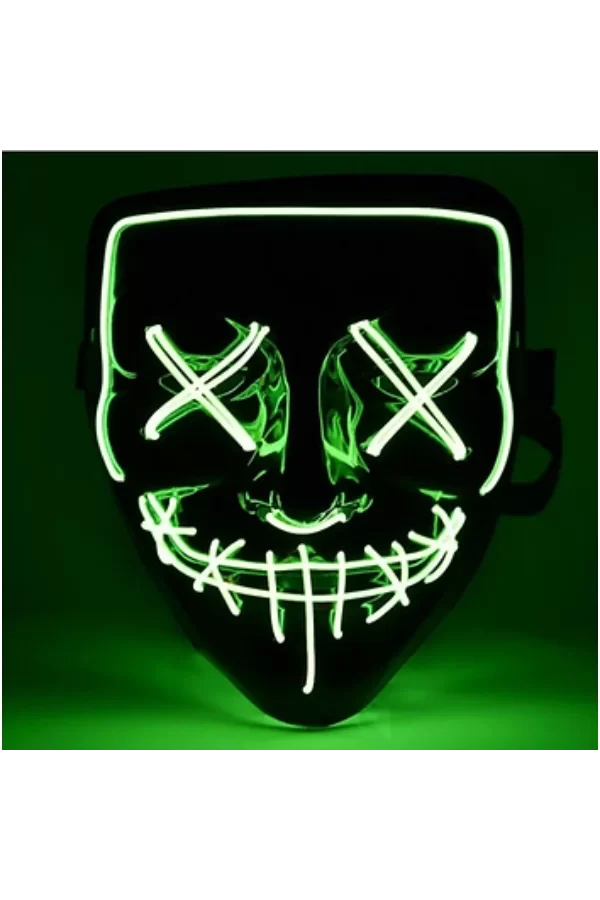 LED Işıklı Yeşil Maske