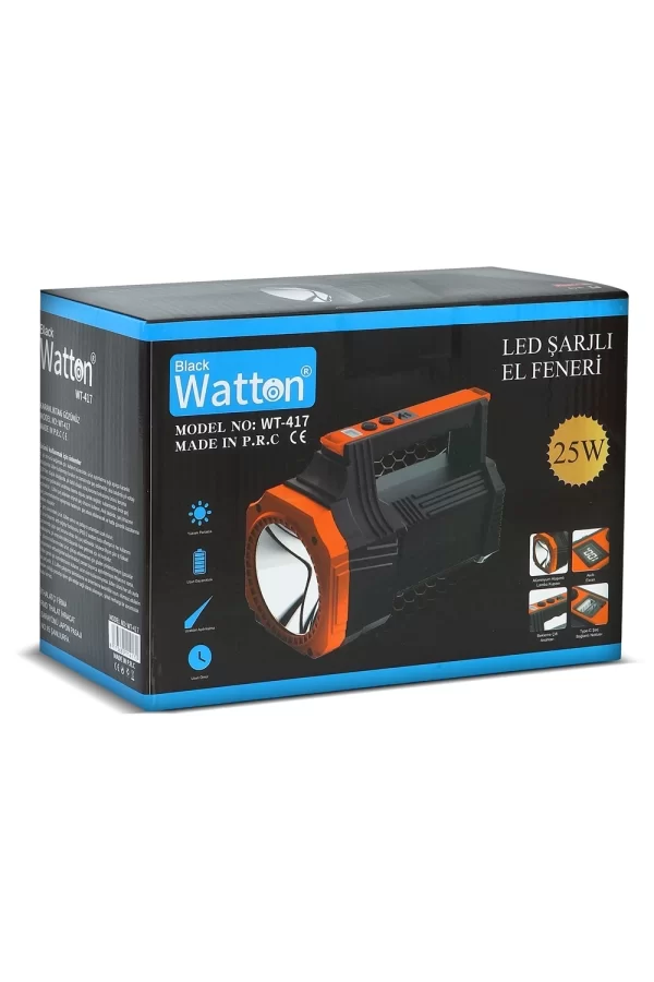 Led Şarjlı El Feneri 25w  Wt-417