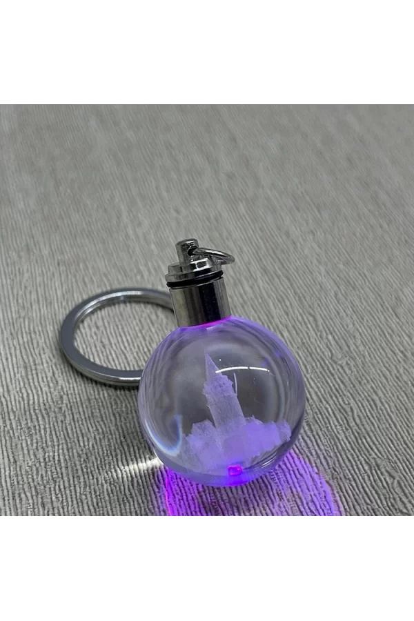 Ledli Galata Kulesi Tasarımı Kristal Anahtarlık Alk3780