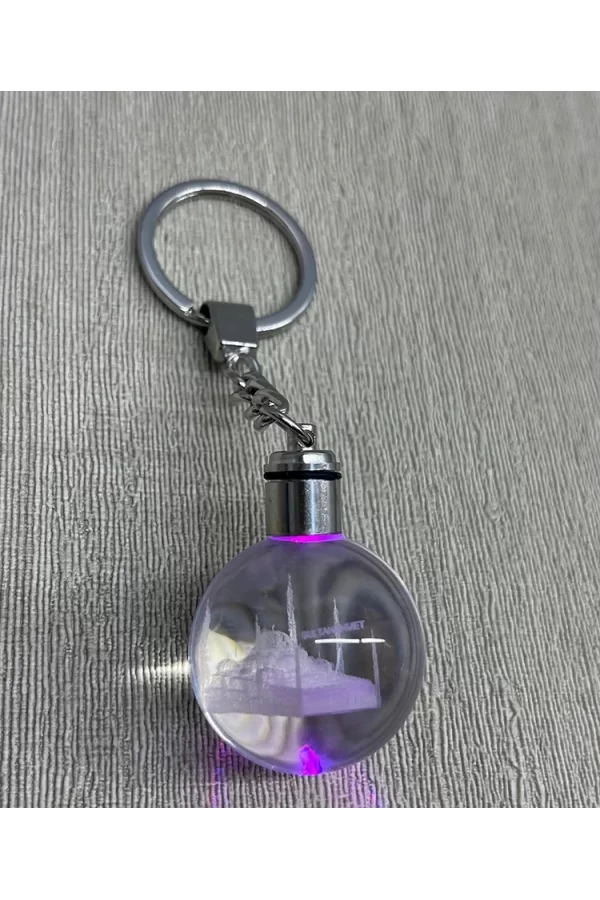 Ledli Sultanahmet Tasarımı Kristal Anahtarlık Alk3804