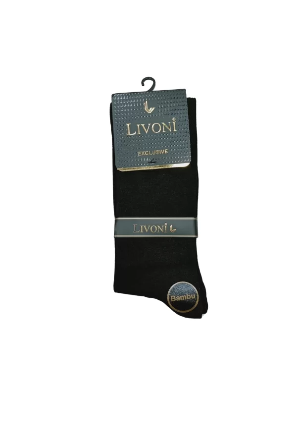 Livoni Dikişsiz Bambu Erkek  Soket Çorap 3 Adet