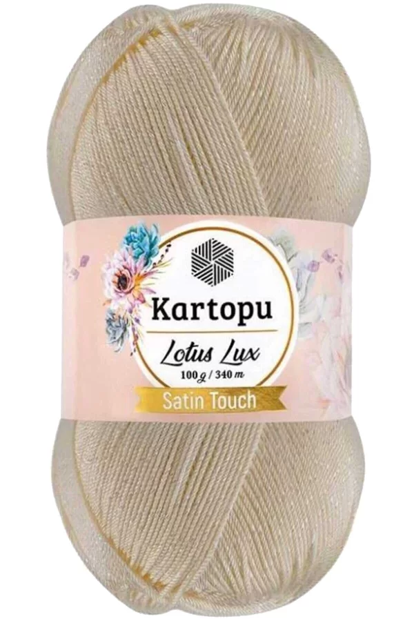 Lotus Lux Bikini Büstiyer Bluz Simli Örgü İpi K025 Krem