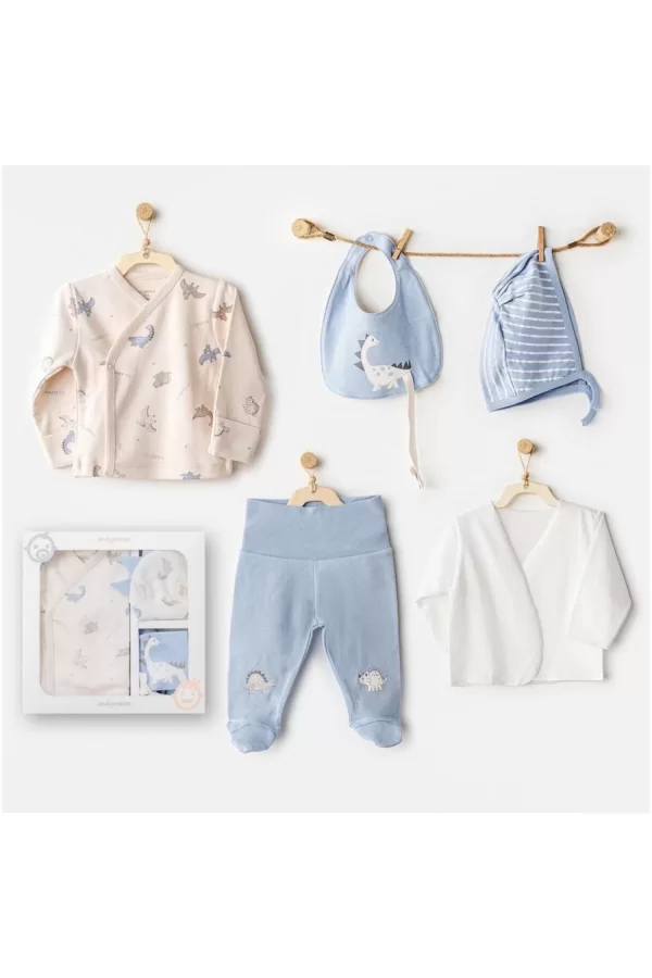 Luz&Pos Andywawa Ac25910 Newborn Set Dino 5li Hastane Çıkışı Beige