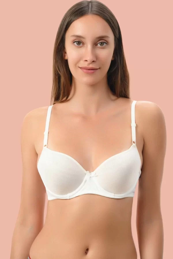 Luz&Pos Arias Closet Beyaz Dolgusuz Mikro Tek Sütyen
