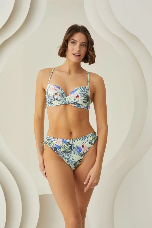 Luz&Pos Arias Closet Çiçek Desenli Kaplı Bikini Takımı