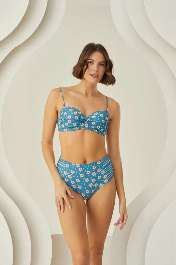 Luz&Pos Arias Closet Deep Straplez Yüksel Bel Bikini Takımı