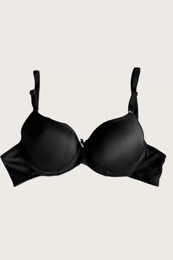 Luz&Pos Arias Closet Mikro Kumaş Push Up Dolgulu Balenli Günlük Tek Destekli Sütyen