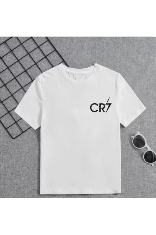 Luz&Pos Erkek Çocuk Baskılı T-shirt - Beyaz