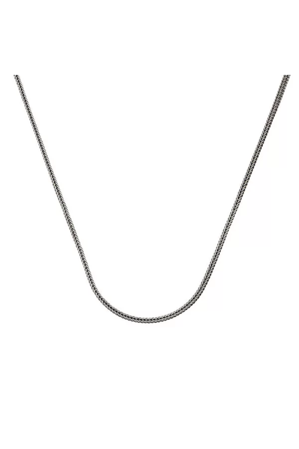 Luz&Pos ​gümüş 2 Mm Tilki Kuyruğu 65 Cm Zincir