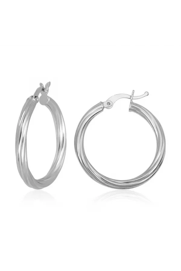 Luz&Pos Gümüş 3 Mm Burgu Şarnel Küpe