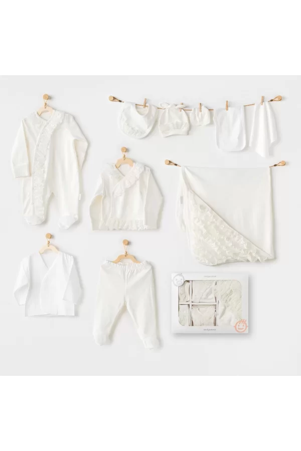 Luz&Pos Newborn Chic Girl 10lu Hastane Çıkışı Ekru