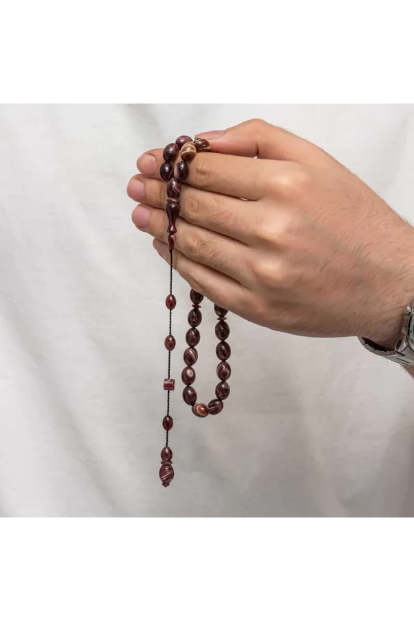 Luz&Pos Sıkma Kehribar Tesbih
